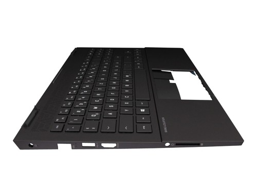 Clavier d'ordinateur IPC avec top case FR (allemand) noir/noir avec rétroéclairage ( - Photo 3/4
