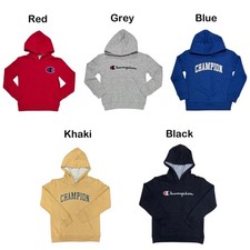 Champion Boy's Classic Fit Pullover Logo Fleece Hoodie