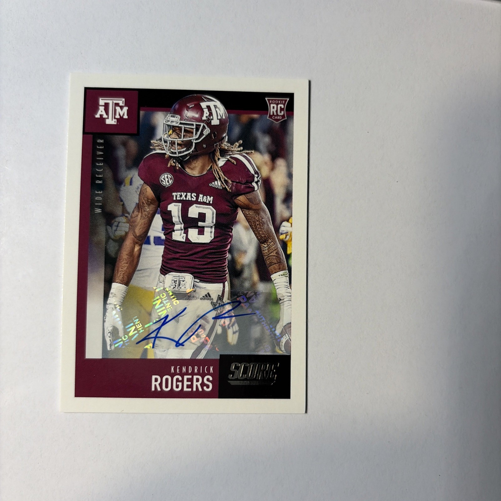 2020 Score - Rookies Kendrick Rogers #384  Signatures (AU, RC)
