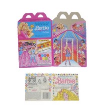 1990 McDonald's Barbie On Stage Happy Meal Box  Unused NM