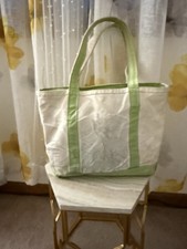 LL BEAN BOAT AND TOTE Zip Top Long Handles