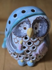 Ceramic Owl Night Lamp  Soft Glow Bedroom Light Novelty Animal Nursery Kids