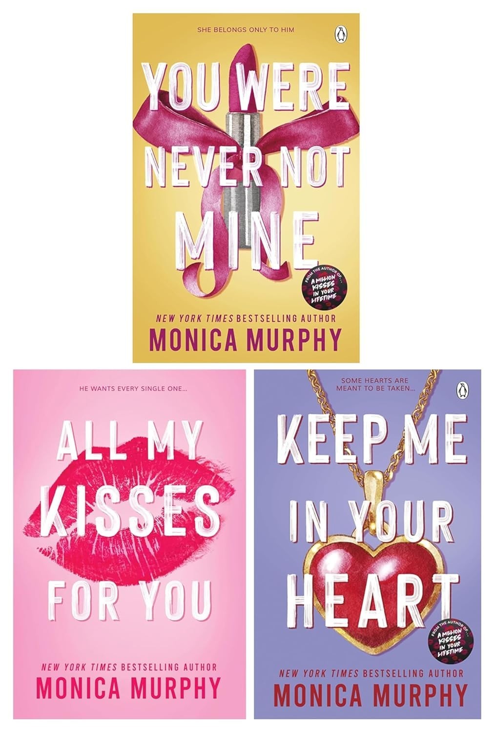 Lancaster Prep Series By Monica Murphy 3 Books Collection Set All My Kisses for - Image 3