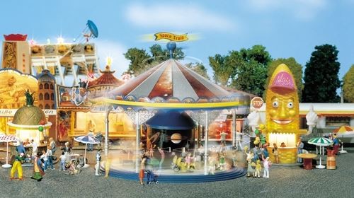 Children's Merry-Go-Round Fairground Ride - Motorised HO/OO gauge Faller 140329