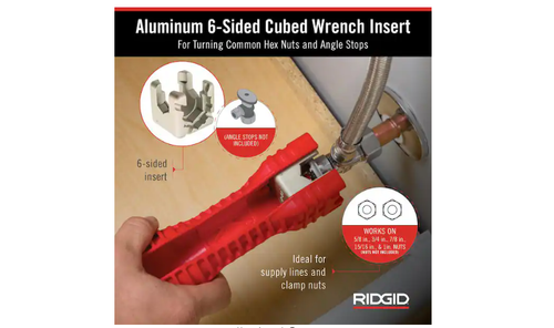 Strumento di installazione e rimozione rubinetto chiave idraulica cambio RIDGID EZ - Foto 5 di 11
