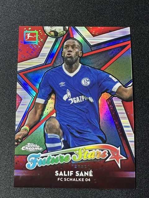 2018-19 Salif Sane Topps Chrome Bundesliga Future Stars Red Refractor 10/10