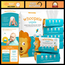100 Pure Cotton Baby Wipes 600 Count Unscented, Ultra-Soft, Chemical-Free, Li