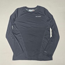 Columbia Omni-Heat Midweight Baselayer Top Black Boys XL 18/20 Long Sleeve