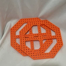 Vex IQ Colors (2) Orange Pieces 14x14 Octagon Truss Plate, Robotics Kit