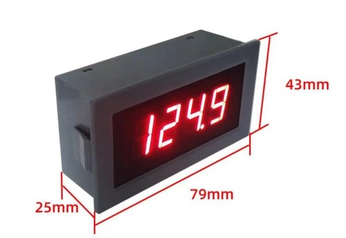 1Pcs YB5135B 3 1/2  LED Digital AC Voltmeter Panel Meter AC 0-20V