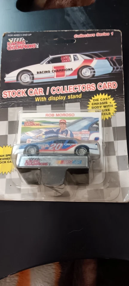Racing Champions Stock Car, Rob Moroso, Die cast car, con tarjeta de coleccionista, 1989 Foto 2 de 2