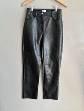 Wilfred The Melina Pant Size 4 Black Faux Leather Vegan Aritzia