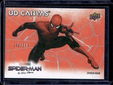 2023 Upper Deck Spider-Man: No Way Home Spider-Man UD Canvas Red #/199