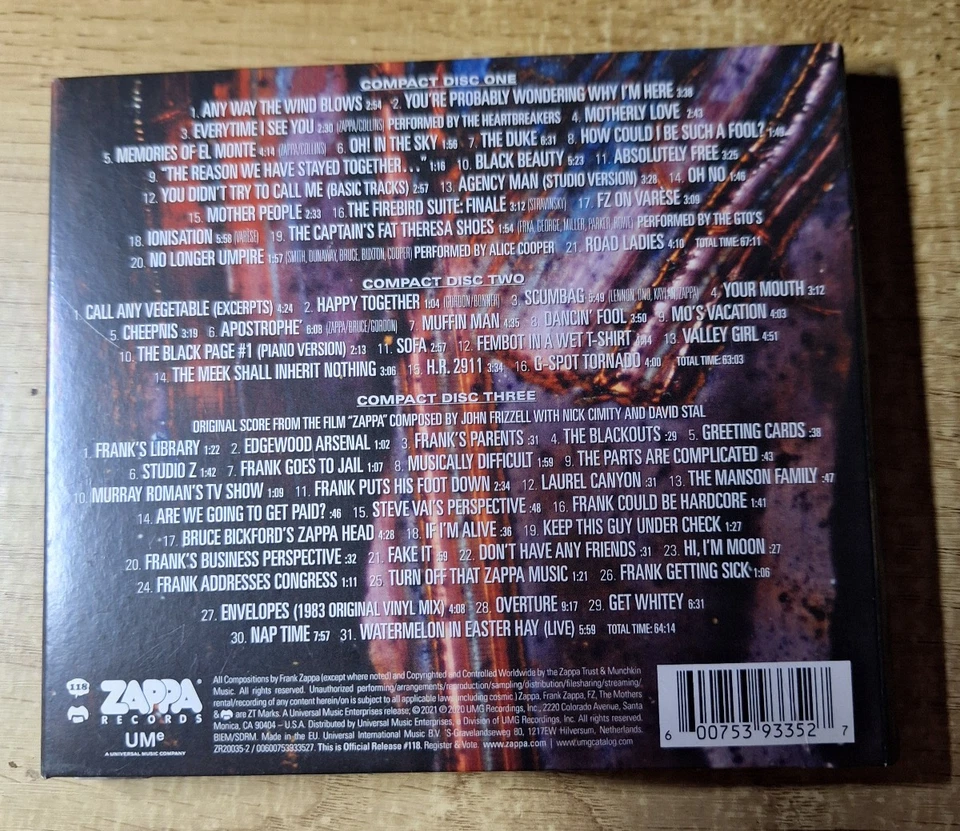 Frank Zappa - Zappa (Original Motion Picture Soundtrack Deluxe) (3xCD, - Bild 2 von 4
