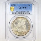 1875-S T$1 Chop Mark PCGS MS61 - Trade Dollar