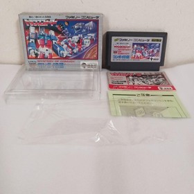 Transformers Convoy s Mystery Famicom Software Box and Manual Included Boot Test