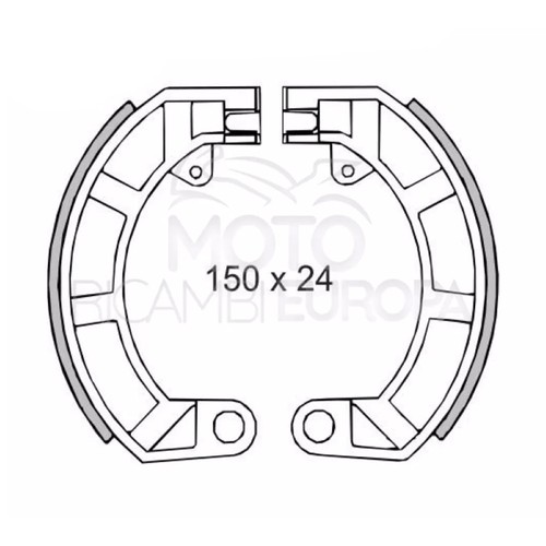 GANASCE FRENO POSTERIORE PER PIAGGIO VESPA 50cc 1967/1982 225120180 - Foto 1 di 2