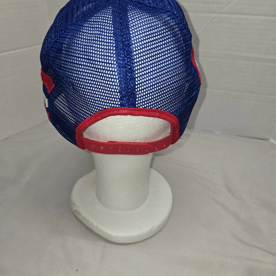 Vtg 80s Team USA Olympics 1988 3 Stripe Trucker Snapback Hat Sports Promo Made - Image 4 of 4