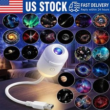 Galaxy Star Projector Night Light 2in1 360  Kids Bedroom USB Rotating