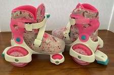 Roller Derby Unicorn Pink/White Roller Sport Skate for Kids Side Youth 11-2