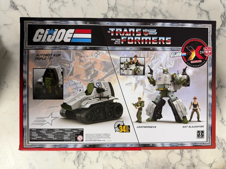 Transformers X GI Joe Autobot Kup Triple T W/ Sgt Slaughter ...