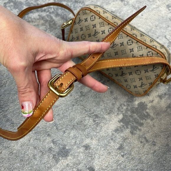 Louis Vuitton Monogram Mini Lin Juliette MM Denim Crossbody Louis Vuitton Monogram Mini Lin Juliette MM Denim Crossbody