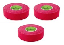 RENFREW PRO 3 Roll Pack Cloth Hockey Stick Tape - 24MM x 25M RED 