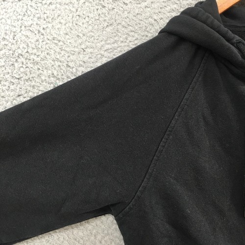 The North Face Hoodie Jacket Womens M Black Cotton Blend Full Zip Raglan Sleeve - Picture 5 of 20