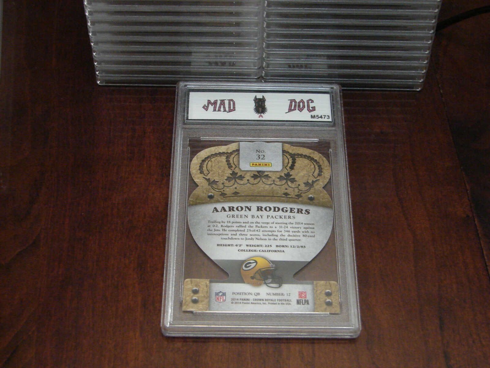 AARON RODGERS---2014 Panini CROWN ROYALE Die CUT***GEM Mint 10****PACKERS