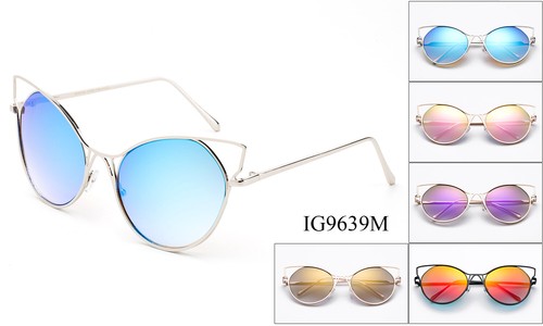 Venta al por mayor de gafas de sol a granel con marco de metal de moda 12-120 pares para mujeres, adolescentes - Imagen 17 de 24
