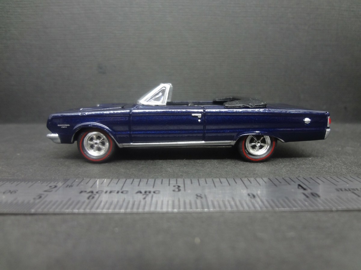 Johnny Lightning 1967 Plymouth GTX Convertible dark blue Loose