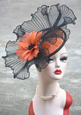 Womens Fascinator Feather Cocktail Hat Wedding Church Hat Tea Party Headwear
