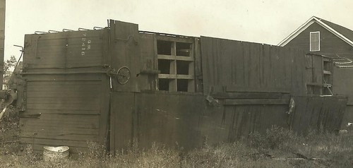 Fergus Falls MINNESOTA RP 1912 TORNADO rovine TIPPED OVER TRENO ferrovia ciclone - Foto 2 di 3