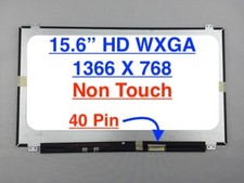 Laptop WXGA HD 15.6" for LTN156AT35-H01 Slim LED LCD Screen Display 40 pin