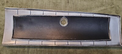 1965 DODGE CORONET GLOVE BOX DOOR BEZEL / USED / OEM / COUPLE DINGS DETECTED