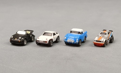 Vintage Galoob Micro Machines Lot 4 Miniature Diecast Porsche Corvette Camaro - Picture 2 of 14