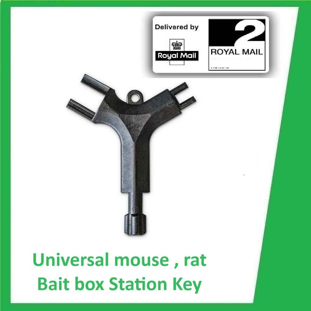 Universal Rodedent Rat Mouse Bait Box Station Plastic Key New