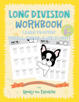 Long Division Workbook - Learn to Divide Double, Triple - Paperback NEW Frenchie