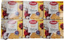 Streits Kosher For Passover Egg Matzo - 6 Boxes (12 Ounce Each) FREE SHIPPING!