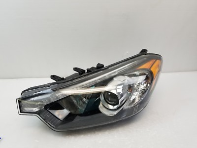 2014 2015 2016 KIA FORTE HEADLIGHT HALOGEN LEFT DRIVER WITH LED ACCENT LH OEM U