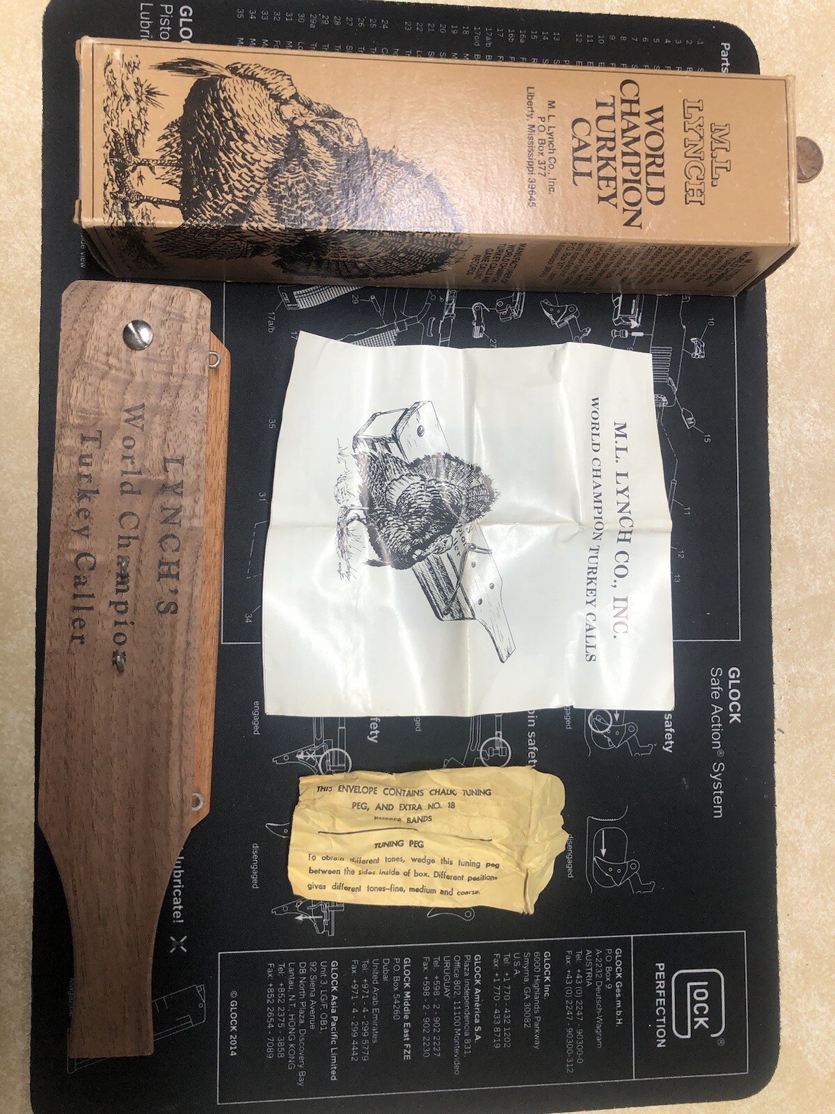 Vintage M.L. Lynch World Champion Turkey Call Model No.102 w/Original