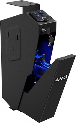 RPNB Mounted Gun Safe for Pistols Biometric Gun Safe 3 Access Way   DOJ