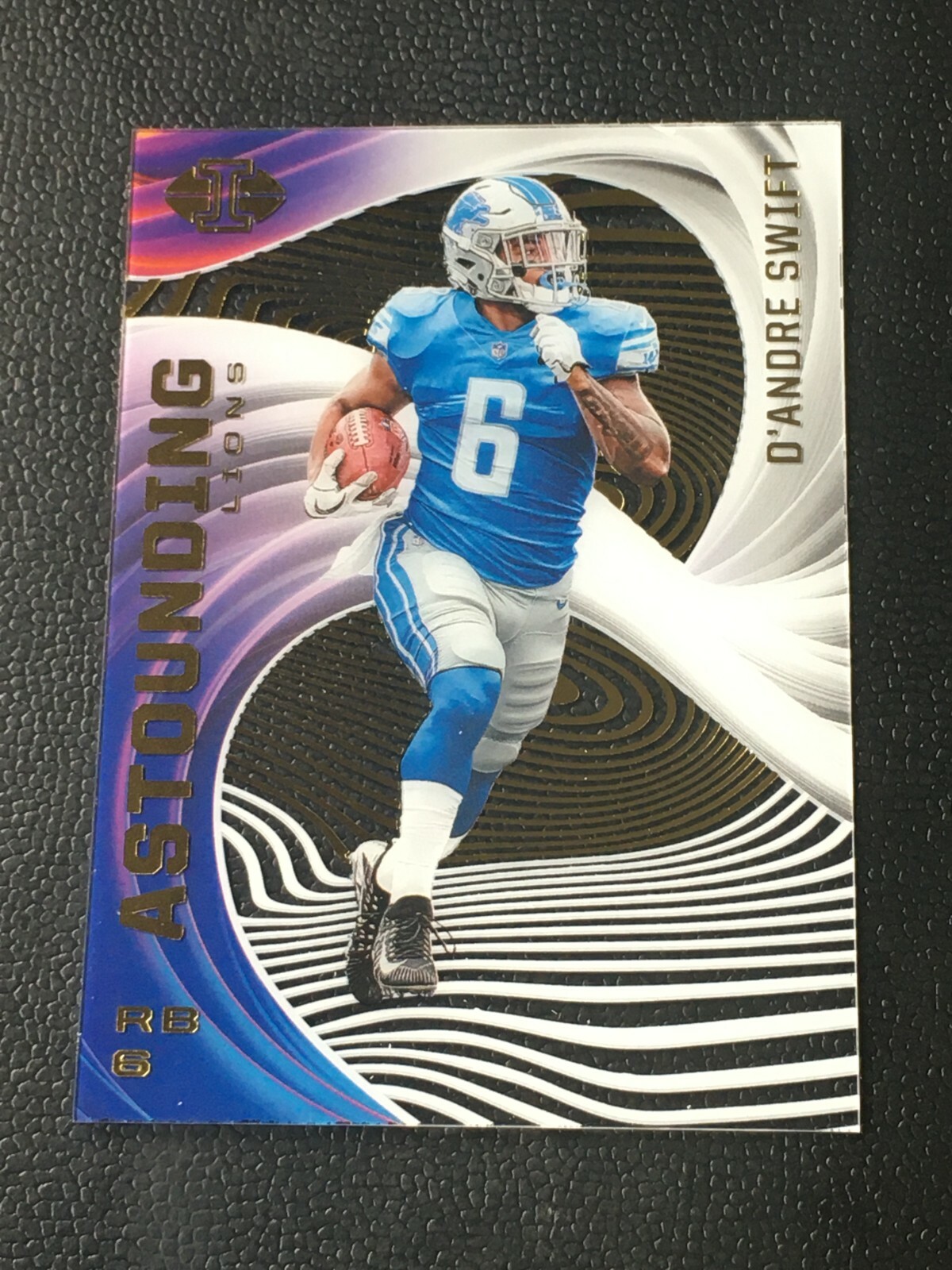 D'Andre Swift 2020 Panini Illusions Astounding #A5 Detroit Lions 