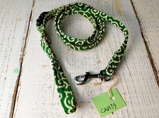 Dog Leash For Small SHIBA-INU Arabesque Pattern Green 128cm Handmade From Japan