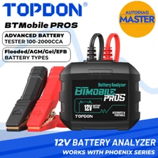 TOPDON BTMobile PROS 12V Car Vehicle Battery Cranking Charging Tester Analyzer