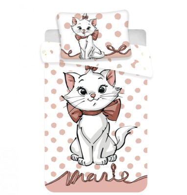 Disney Aristocats Marie die Katze - Bettwäsche Set 100x135, 100% Baumwolle Cat