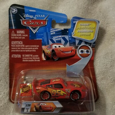 PIXAR CARS CHASE LIGHTNING MCQUEEN RUST-EZE RARE