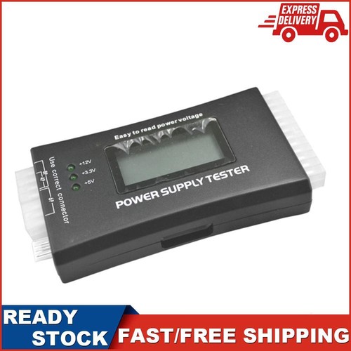 Aluminum Alloy Power Supply Tester LCD Display Multifunction for ATX BTX ITX TFX