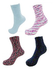 4 pairs of Knobby Fuzzy Fleecy Socks assortment 81