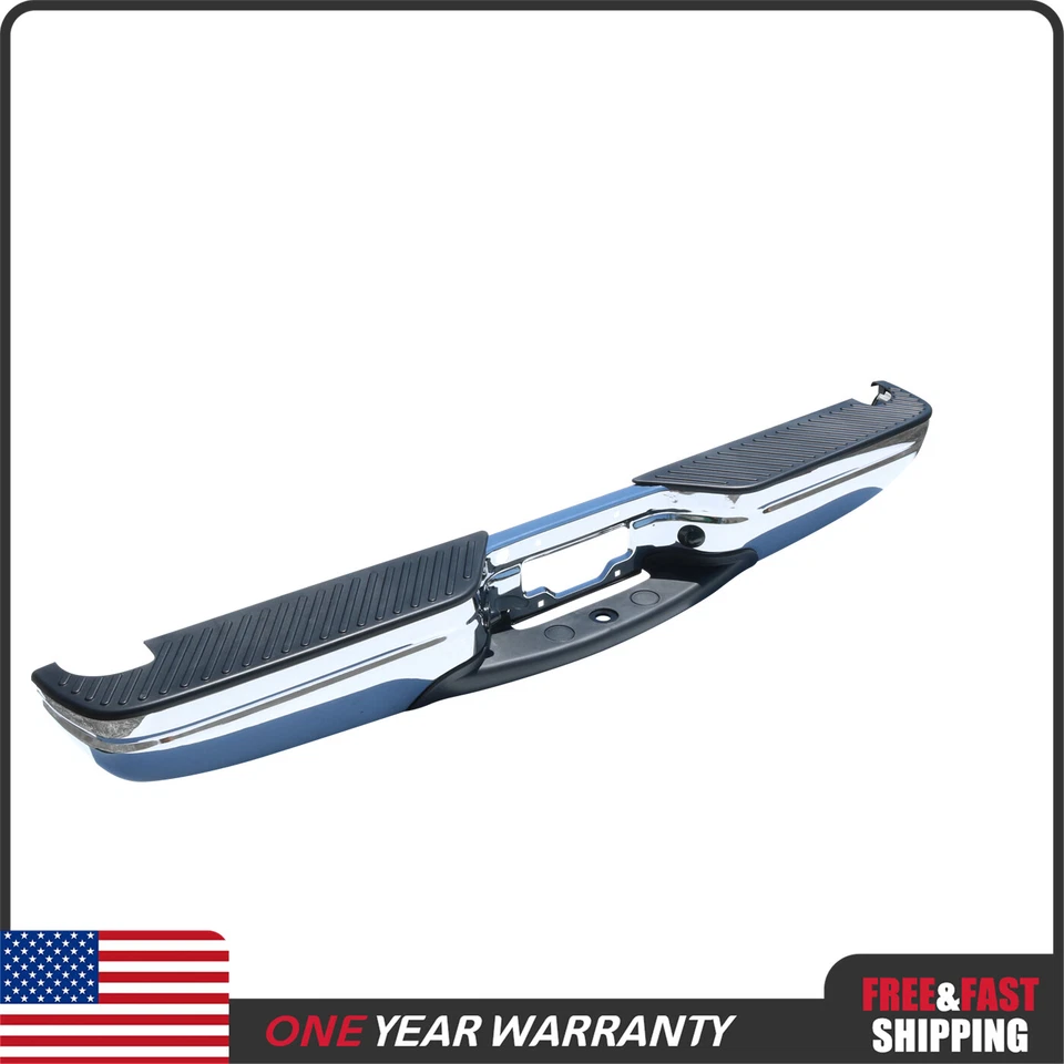 For Ford 1997-2004 F-150 1997-1999 F-250 Chrome Rear Step Bumper FO1103101  Foto 2 de 4